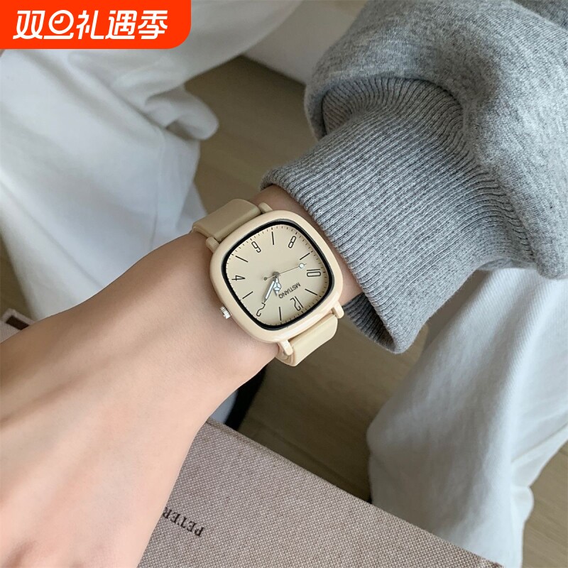 2024新款韩系学院风手表女款考试专用高中初中学生考试高颜值女生