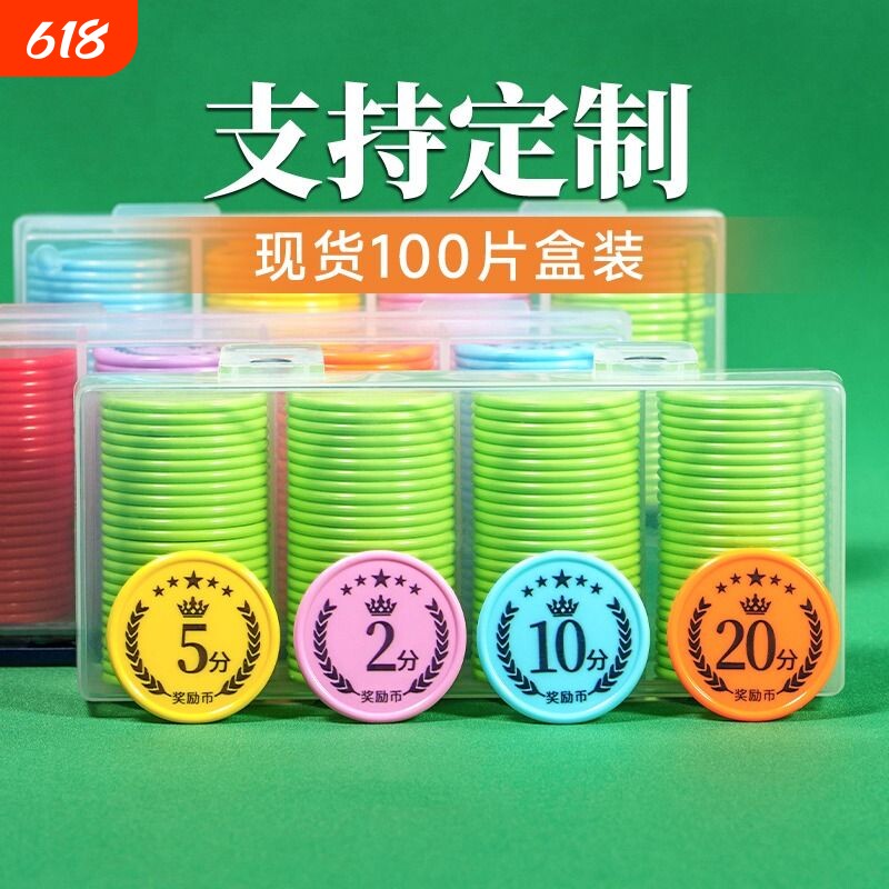 儿童奖励币积分卡幼儿园积分币小学生奖励钱币奖励卡兑换代币规则