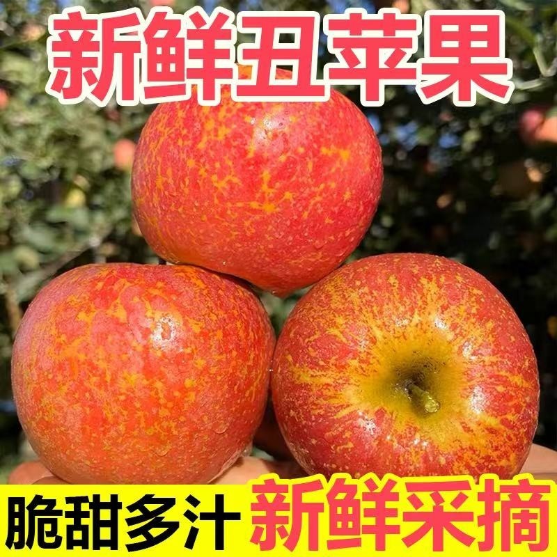 【脆甜】丑苹果正宗新鲜应季孕妇水果现摘薄皮糖心脆甜红富士整箱