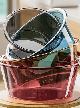 加厚洗衣服洗脸盆学生大号家用透明盆子塑料宿舍洗脚盆婴儿小面盆