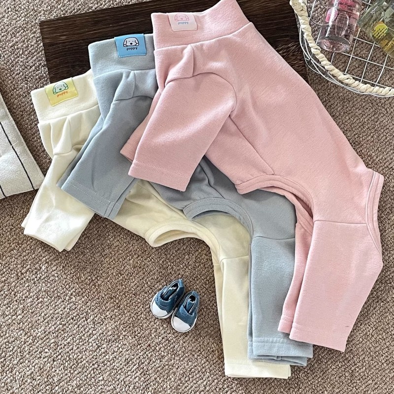 狗狗德绒四脚衣秋冬保暖小型犬内搭雪纳瑞泰迪比熊打底衫宠物衣服