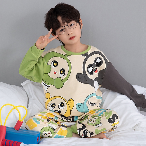 纯棉春秋男童睡衣|超1000次加购
