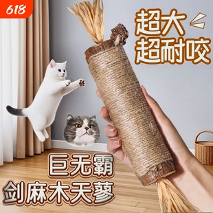 猫咪磨牙棒木天蓼猫玩具自嗨解闷耐咬猫薄荷球逗猫棒超大洁齿虫瘿