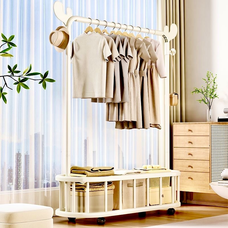 落地衣帽架可移动简约加深网框