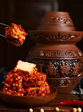 湖南豆腐乳香辣新化特产霉豆腐农家自制腐乳白溪豆腐卤下饭菜麻辣