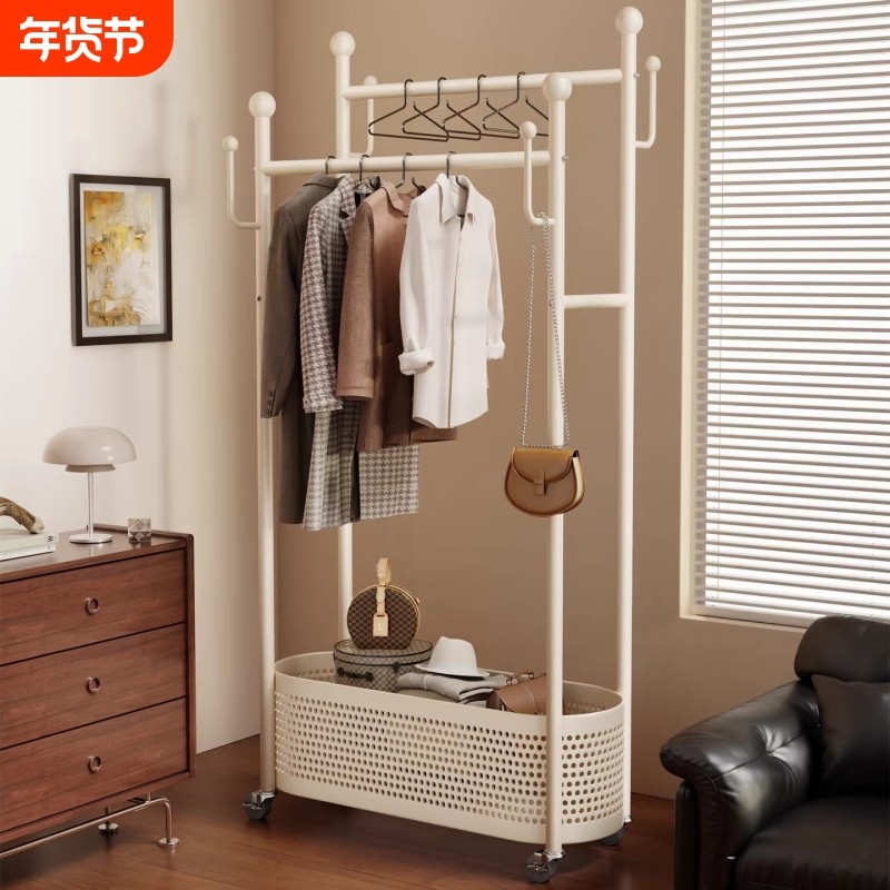 衣帽架落地卧室家用可移动室内凉晒衣架挂衣服架子晾衣架衣柜收纳,住宅家具,衣帽架,淘宝优惠券,粉丝福利购,淘宝优惠卷