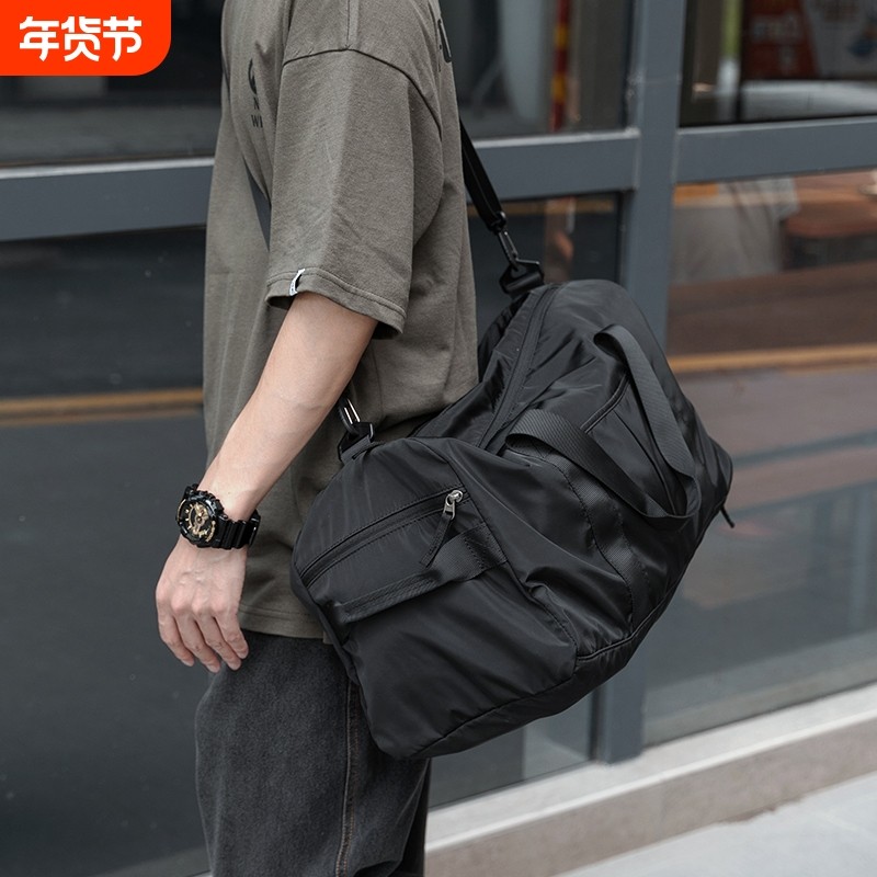 短途旅行包轻便男手提袋行李包大容量旅行袋健身包斜挎提包单肩