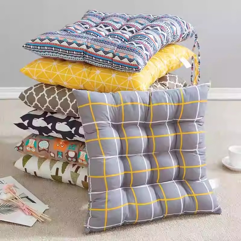 电脑坐垫涤棉椅子垫加厚餐椅垫现代简约家用办公室久坐神器秋冬季