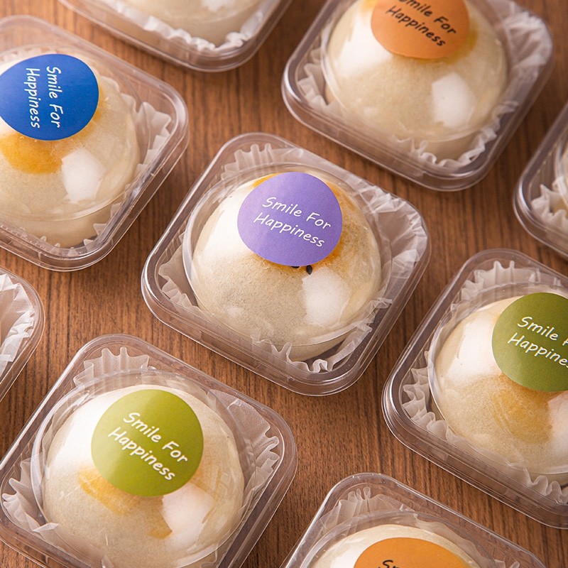 蛋黄酥包装单个底托雪媚娘月饼打包礼盒烘焙袋子泡芙吸塑盒子烘焙