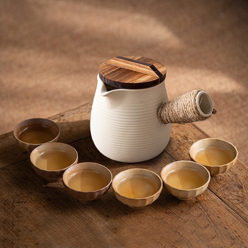 新款冬天围炉煮茶壶茶杯炭火炉木炭烧烤套装家用户外烤奶罐泡茶器