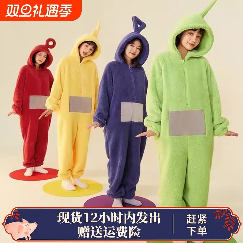 天线宝宝连体睡衣男女冬可爱