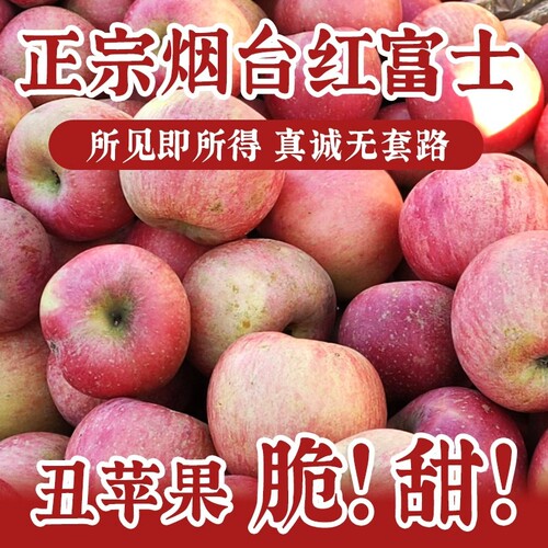 所见即所得正宗烟台红富士苹果