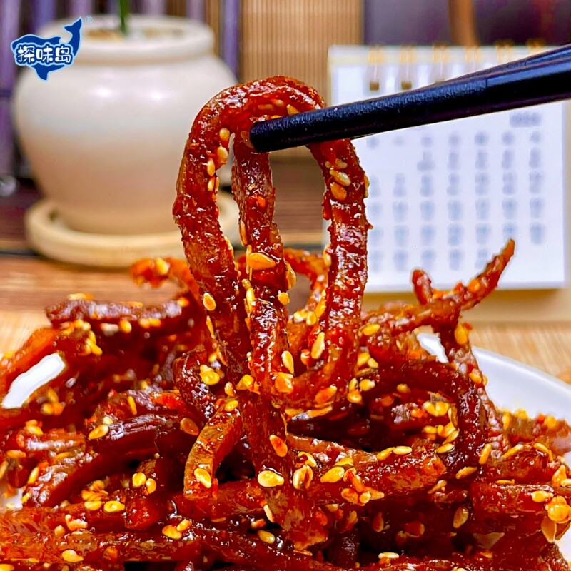 福建东山岛香辣鳗鱼丝蜜汁甜辣解馋海味干货鱼干下饭下酒菜辣味