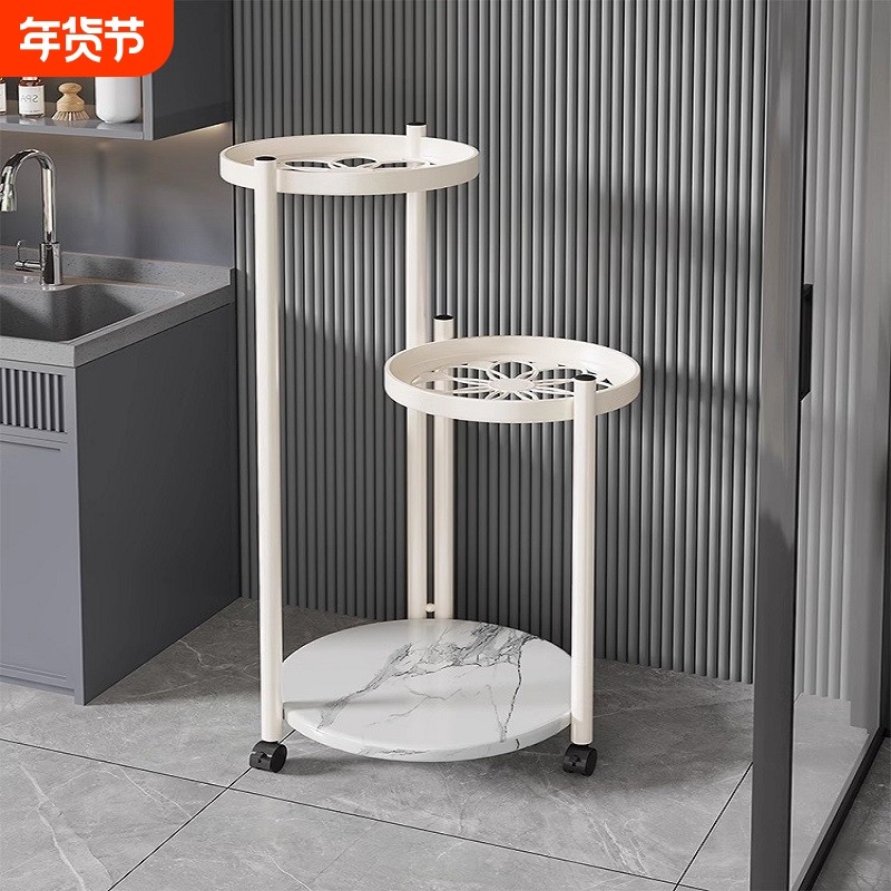 客厅落地式绿萝摆放架花架子2025轻奢高级感托架阳台花盆架子置物