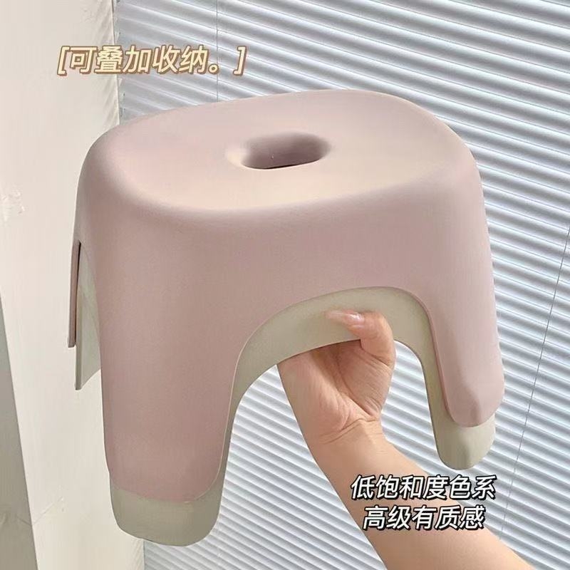 熟胶小塑料凳子加厚家用浴室防滑儿童换鞋凳幼儿园成人矮移动高级