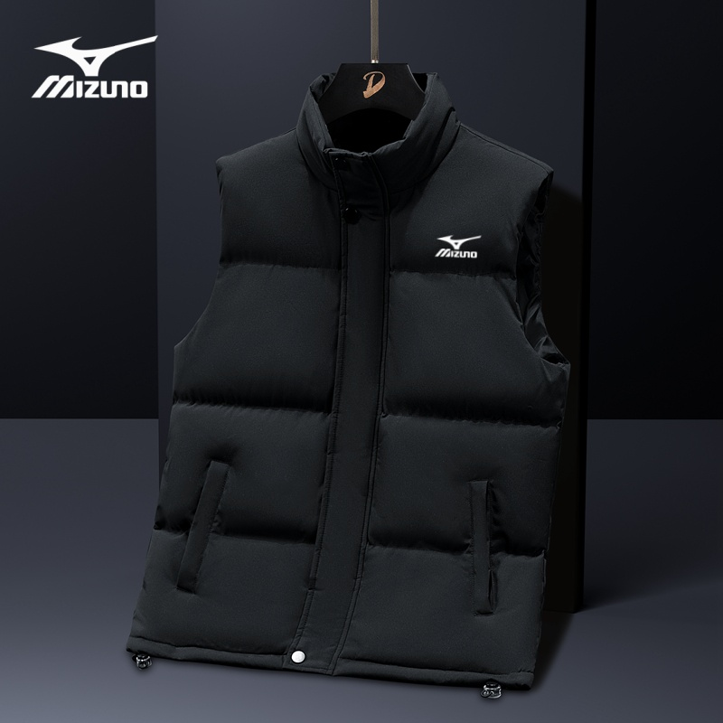 羽绒棉马甲外套背心2025新款冬外穿加厚美津濃立领大码坎肩防风