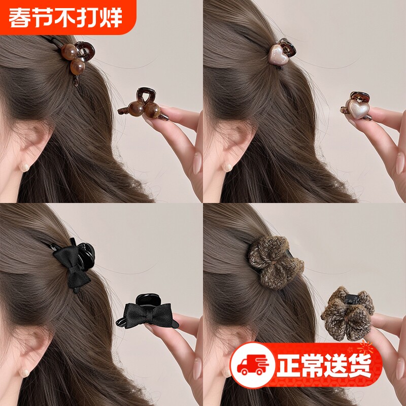 刘海小抓夹女2025新款高级感半扎发夹边夹侧边发卡公主头夹子头饰