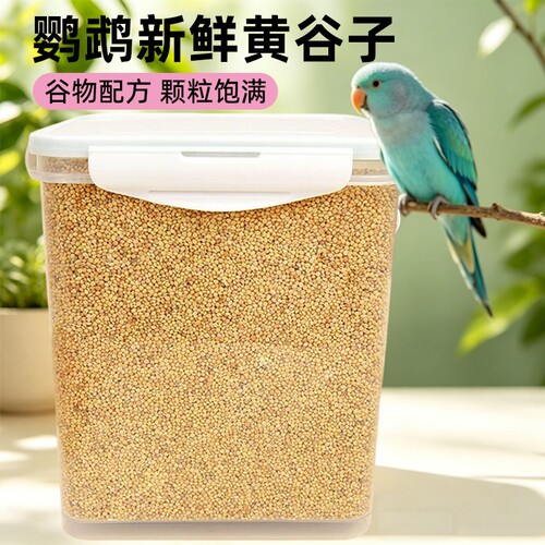 鹦鹉鸟粮新带壳小米黄谷子