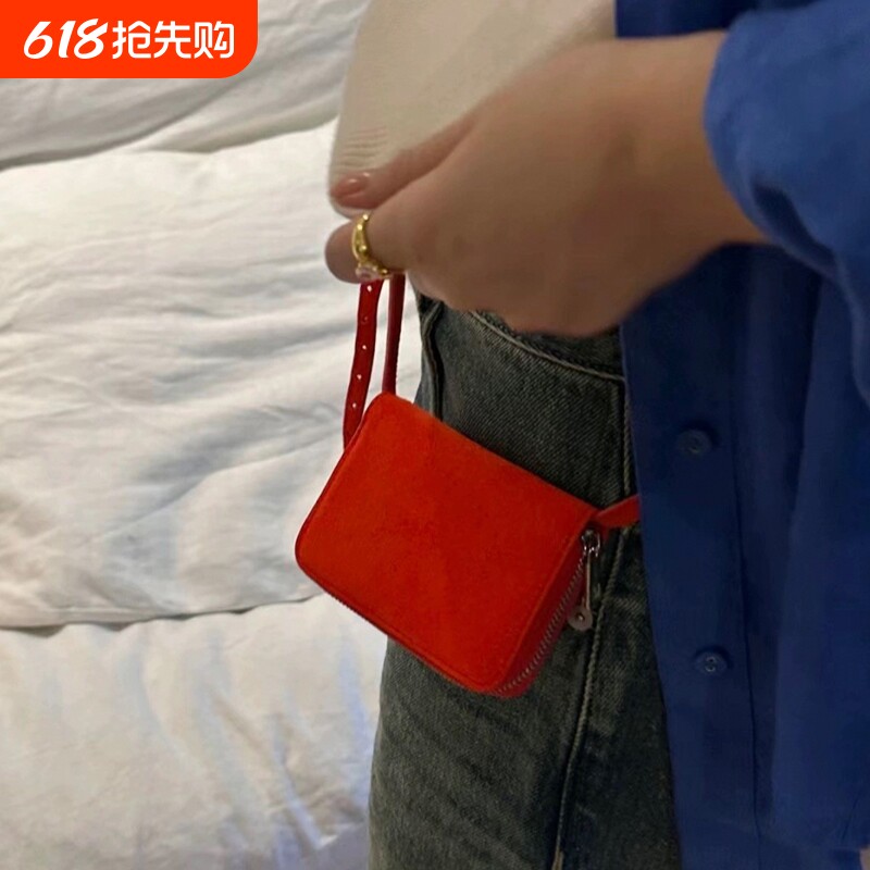 韩国网红onuk同款小方挂包mini新款多色时髦搭配小卡包腰包斜
