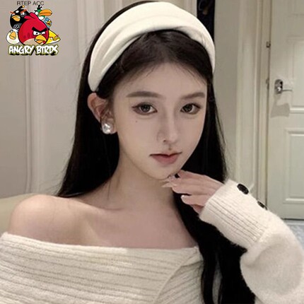 发箍女愤怒的小鸟新款宽边简约高颅顶发饰高级感洗脸头箍发饰