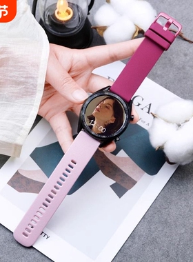 适用华为gt5表带gt4撞色硅胶手表watch5运动5Pro夏天41mm女款ins配件夏日运动watch4pro高级感GT3/2新款女