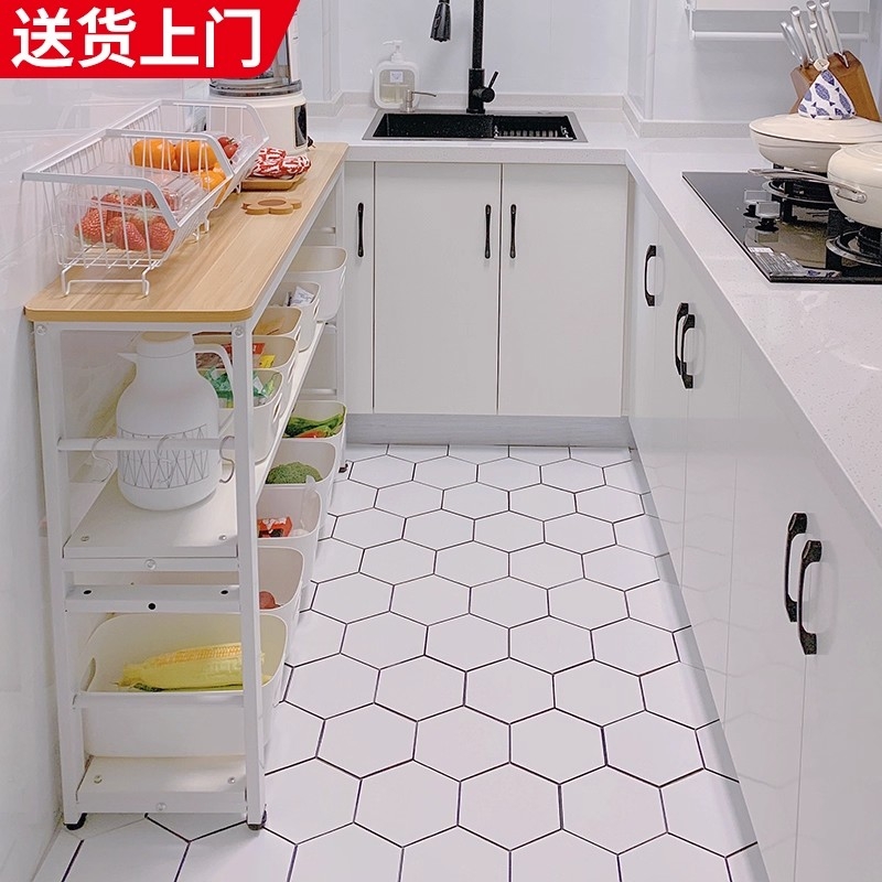 厨房桌子切菜桌微波炉置物架落地式烤箱收纳柜储物台柜子多层架子