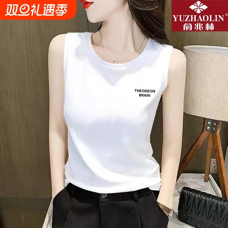 纯棉吊带背心女内搭夏季2025新款运动外穿坎肩打底衫无袖t恤上衣