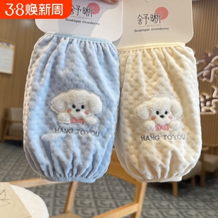 短款袖套女冬天韩版卡通袖头学生防脏手袖男儿童护袖可爱成人套袖