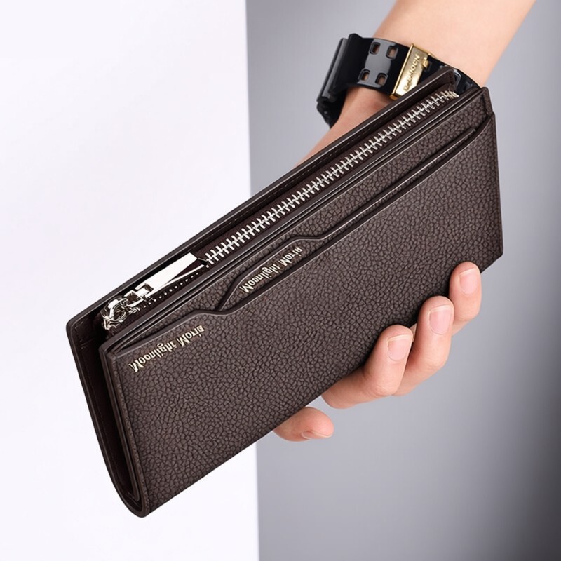 2026新款男士钱包长夹长款驾驶证手拿包卡包皮夹证件大容量现金