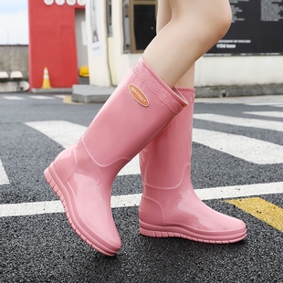 耐磨爬山雨鞋女款高筒成人赶海雨靴防水防滑韩系软底户外新款水靴