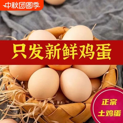 皖南小镇可生食无菌蛋农家初生蛋柴鸡蛋30枚1200g江浙沪皖次日达