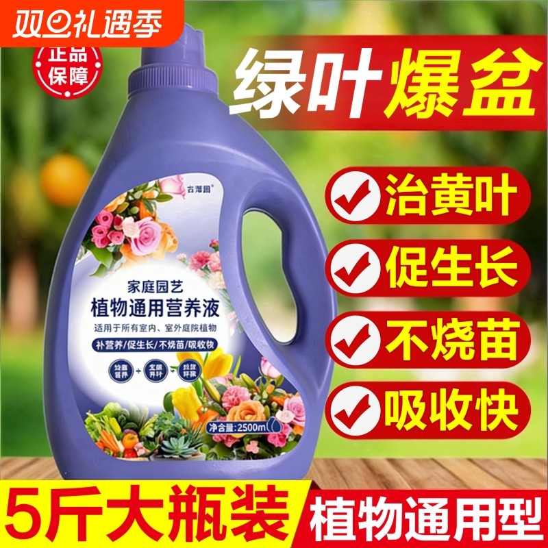 植物营养液通用型养花卉绿萝水培绿植多肉盆栽发财树肥料室内浓缩