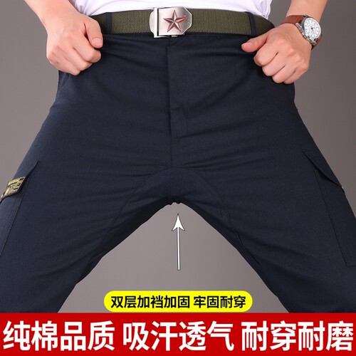 男款抗撕裂工装裤夏季工作裤耐磨电焊劳保服裤子男工作服防烫纯棉