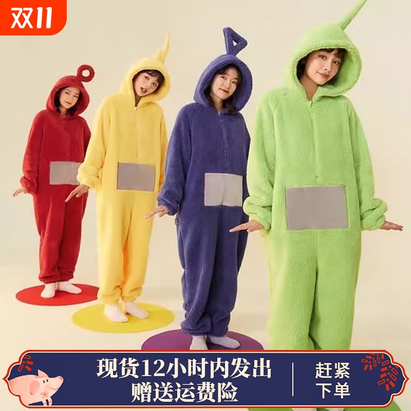 天线宝宝连体睡衣男女冬可爱