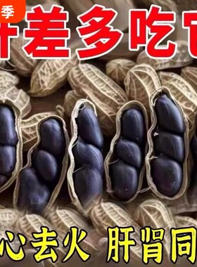 云南富硒黑花生种子黑皮带壳官方旗舰店日晒晒干好吃健康袋装大粒