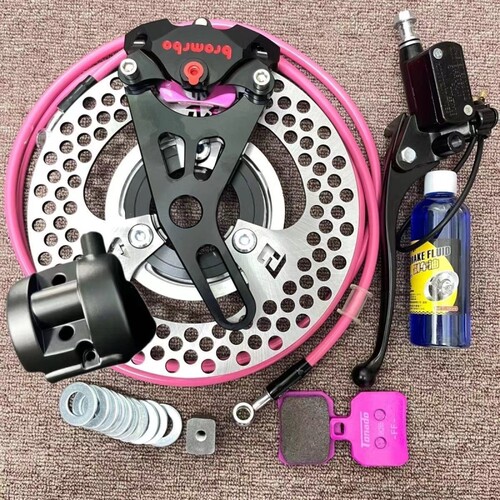 九号改装N70c/E80cM85c/nzmix鼓刹改碟刹三代小螃蟹卡钳鼓改碟