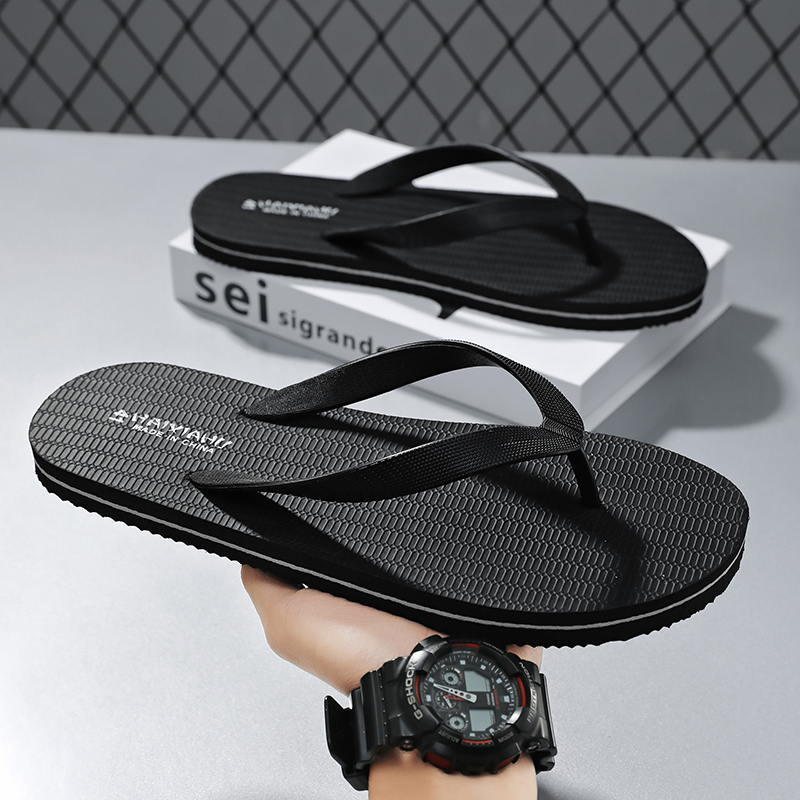 人字拖男时尚夏季外穿拖鞋舒适潮流休闲防滑男士户外夹脚沙滩凉鞋