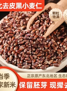 东北脱皮黑麦仁米农家新米麦仁全麦五谷杂粮米粥料主食粗粮米饭