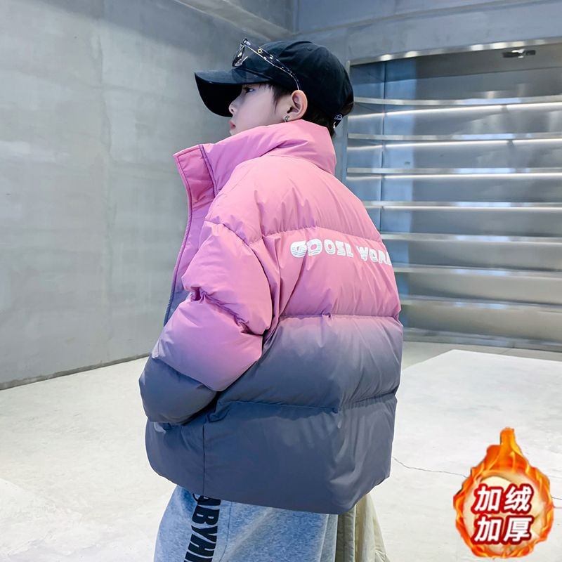 男童冬季渐变色童装短款羽绒服2025新款儿童冬装加厚保暖炸街外套,童装/婴儿装/亲子装,棉袄/棉服,淘宝优惠券,粉丝福利购,淘宝优惠卷