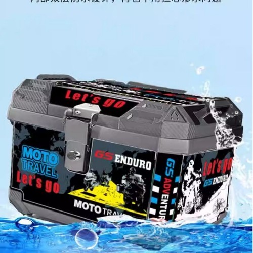 摩托车尾箱大容量后备箱踏板车箱电动车行李箱大号通用特大尾箱