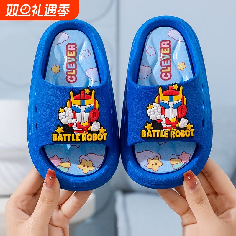 踩屎感儿童拖鞋男童防滑防臭居家浴室女孩外穿可爱凉拖鞋手工耐磨