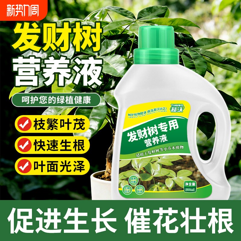 发财树营养液肥料专用肥专治烂根掉叶室内盆栽绿植物花肥通用种植