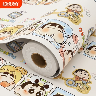 卡通桌面翻新贴纸自粘宿舍书桌防水遮丑特厚改造儿童墙纸橱柜改色