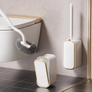 马桶刷子家用壁挂洗厕所卫生间新款清洁刷刷长柄洁刷器收纳底座