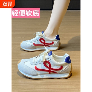 休闲鞋 德训鞋 女2025夏季 透气阿甘鞋 不累脚 新轻便软底运动鞋 爆款