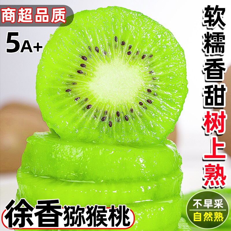 陕西周至徐香猕猴桃孕妇新鲜弥猴桃水果迷糊桃大奇异果装包邮年货