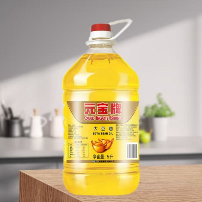 元宝牌大豆油5L/桶豆油食用油厨房家用炒菜烹饪豆油