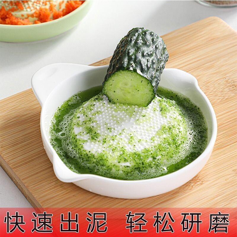 新骨瓷陶瓷研磨器姜蒜磨泥器图片