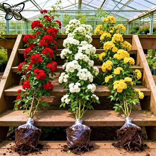 红木香花苗爬藤植物花卉重瓣白木香树苗四季开花盆栽黄木香小苗