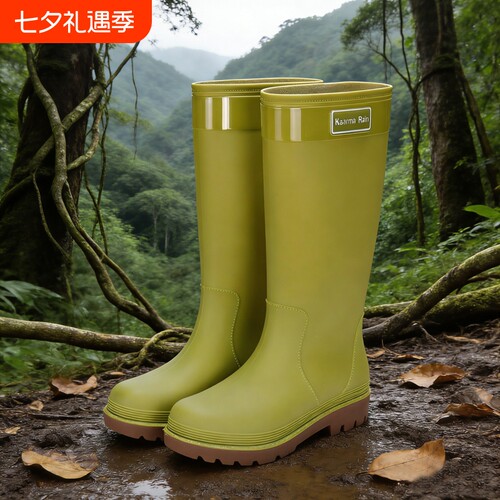 户外穿时尚特高筒雨林徒步涉水鞋
